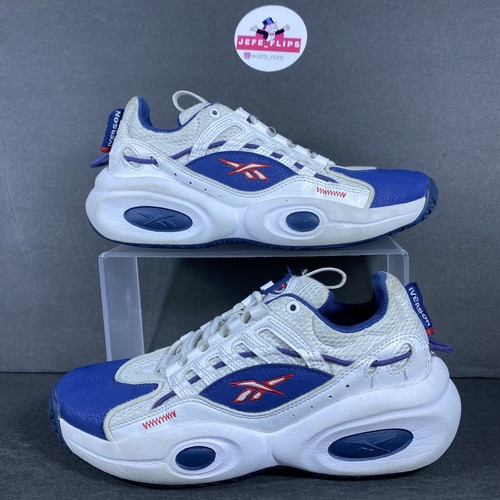 Reebok Iverson Solution Low Bianco Blu Navy GY9868 Youth Taglia 5 5