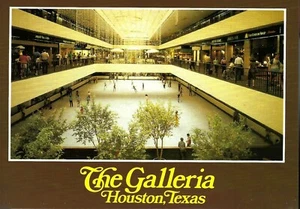 Vintage Postcard, The Galleria Mall & Skating Rink, Houston, Texas, unused - Picture 1 of 2