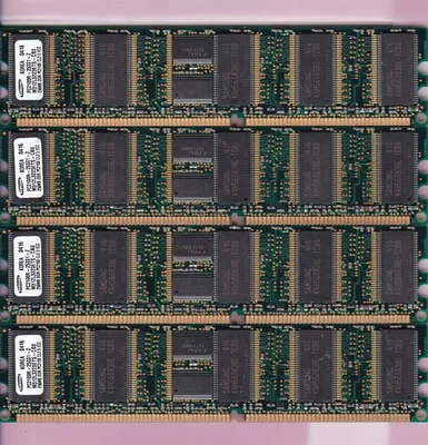 1GB 4x256MB PC2100R DDR-266 ECC REG SAMSUNG M312L3223ETS-CB0 RAM KIT DDR1 RDIMM - Image 1 of 2