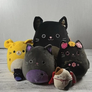 Squishmallows Lote Mixto de 6 Peluche Halloween Gatos y un Ratón de Queso Suizo Nuevo - Imagen 1 de 15