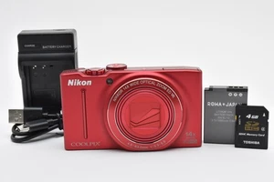 [Near MINT] Nikon COOLPIX S8200 16.1MP Red Compact Digital Camera From JAPAN - Picture 1 of 24
