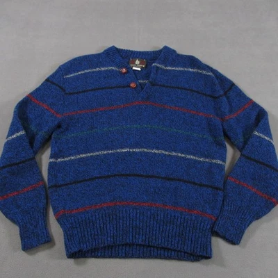 Vntg High Sierra Sweater Mens L Large Blue Long Sleeve Sailor SeamanMade USA - Image 1 of 4