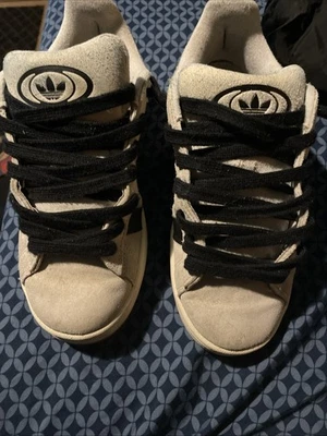 adidas Campus 00s Women's Sneakers Crystal White/Black, Size 8 - Image 1 of 4