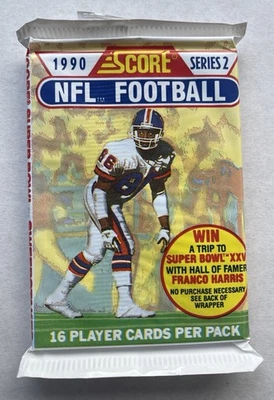 1990 Score Football Card Pack Series 2 UNOPENED Sealed Pack 16 Cards NFL 🏈🔥🔥 - Image 1 of 2