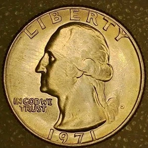 💥 BU 1971-D WASHINGTON QUARTER DDO, DDR & RPM VARIETY- WITH DIE CLASH OBVERSE - Picture 1 of 21