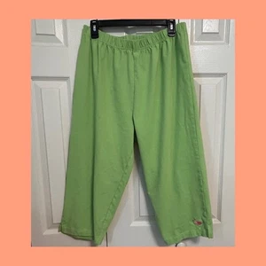 The Quaker Factory Women’s Green Capri Lounge Pants! Size 1X - Picture 1 of 7