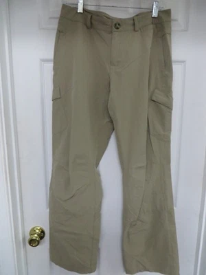 EASTERN MOUNTAIN SPORTS Nylon Outdoor Sports Khaki Adjustable leg Pants 10-R - Image 1 of 4