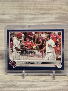 MF 2022 Topps Series 1 #96 Cincinnati Reds ROYAL BLUE Parallel - Picture 1 of 2