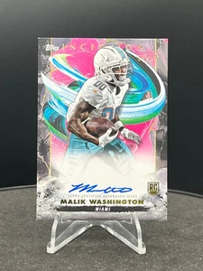 2024 Topps Inception - #RA-MWA Malik Washington (RC) Rookie Auto MAGENTA /99 - Picture 1 of 2