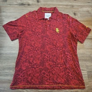 USC Trojaner Tommy Bahama Hemd Herren Large roter Besatz Passform Pima Collegiate Safari - Bild 1 von 5
