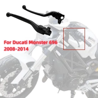 Fit For Ducati Monster 696 2008-2014 Folding Extending Adjust Clutch Brake Lever Foto 1 de 4