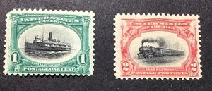 US 1901 VF-XF MNH Sc#294 & Sc#295 - 1c & 2c Pan-Am Issue, Cv$80.      (BB) - Imagen 1 de 2