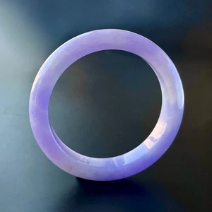 【KATHY JADE】Icy Emerald Lavender Jade Jadeite Bangle Bracelet《55mm》《Grade A》 - Picture 1 of 6