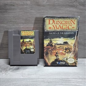 Dungeon Magic Nintendo NES Game And Box No Instructions Tested