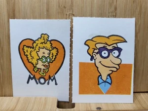 NICKTOONS TATTOOS 🏆TOPPS 1993 (2 Random as Pictured)🏆FREE POST - Bild 1 von 1