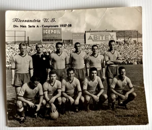 Foto Cartolina ALESSANDRIA CALCIO/FOOTBALL 1957/58 FOTO ALFREDO originale - Picture 1 of 3