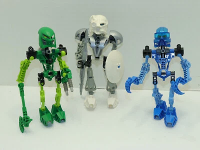 Lego Bionicle Toa Meta 8533 Gali 8535 Lewa & 8571 Toa Nuva Kopaka Nuva Complete - Image 1 of 4