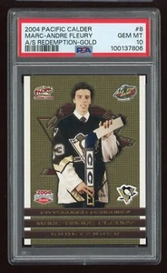 2004 Pacific Calder Rookie A-S Gold #8 Marc-Andre Fleury 418/499 PSA 10 Pop 1 - Picture 1 of 2