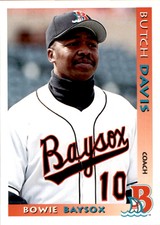 2000 Bowie Baysox Grandstand #6 Butch Davis Base Coach Baseball Card