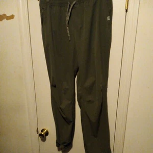 Llbean Canvas Pants/joggers Quick Dry Lightweight Size Large X 30 Green - Picture 1 of 11