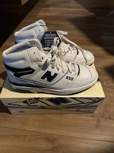 Size 9 - New Balance 650 R Aime Leon Dore White Navy 2021 - Picture 1 of 6