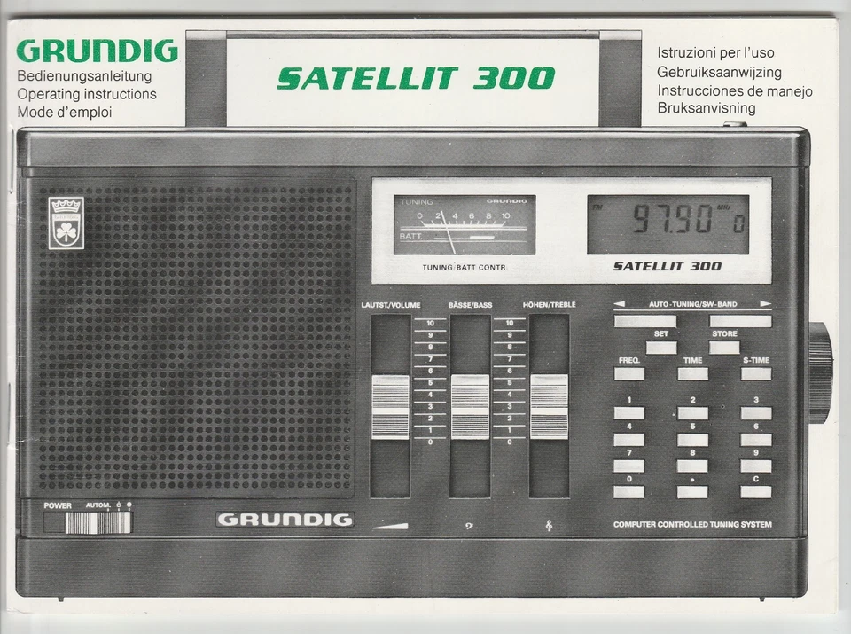 Grundig Satellit 300 Original Manual del Propietario ESCASO Foto 1 de 1