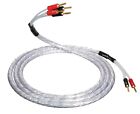 QED XT25 BI-WIRE Speaker Cable 1x 2.5m AIRLOC ABS Banana Plugs 2 to 4 Terminated