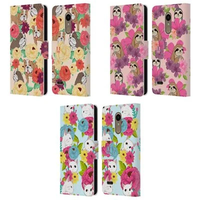 HEAD CASE DESIGNS FLORAL & ANIMAL PATTERN LEATHER BOOK CASE FOR LG PHONES 1 - Image 1 of 4