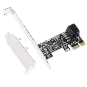PCI Express PCIe to SATA3.0 2-Port SATA III Expansion Controller Adapter Card 6G - Photo 1/6