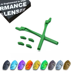 Lentes de repuesto polarizadas y kit de goma verde para media chaqueta Oakley 2.0 OO9144 - Imagen 1 de 15