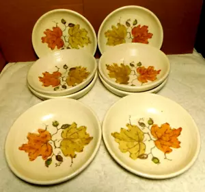 Metlox Poppytrail~Woodland Gold By Vernon Soup/ Cereal Bowl (8) Eight Piece Set - Picture 1 of 23