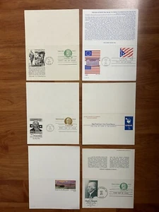 United States Postal Stationery In Lot #3 - 6 Different Double Reply Postal Card - Picture 1 of 2