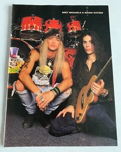 BRET MICHAELS & RICHIE KOTZEN POISON Colour Magazine Page Poster GLAM Vintage - Bild 1 von 1