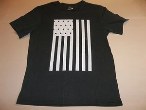 NEW SHIRT T-SHIRT ON THE BYAS PACSUN AMERICAN FLAG OLD GLORY BATTLE CRACK MEN M - Picture 1 of 2