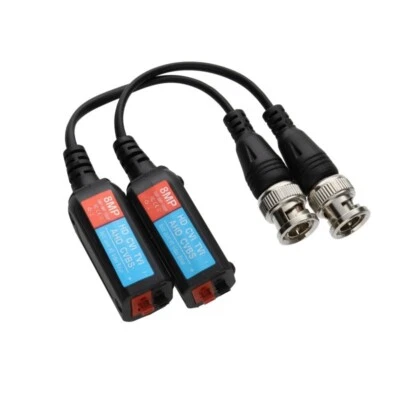 SECURICAM Videocamera HD Balun HD-CVI TVI AHD & CVBS video CCTV fino a 450 m (COPPIA) treccia