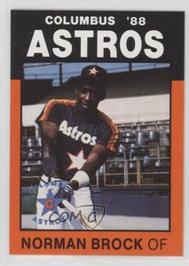 1988 Best Columbus Astros Norm Brock Norman Brock #27