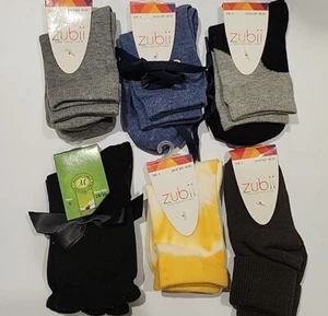 6 Pairs Zubii And Mango Kid Fashion Socks Size (6) Multicolor Shoe Size 28-30 - Picture 1 of 7