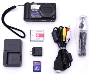 Sony Cyber-Shot DSC-H55 14.1MP 10x Optical Zoom Digital Camera w/ Battery - Picture 1 of 19