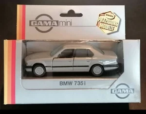 Gama 1/43 # 1107 BMW 735i grey metallic OVP Made In West Germany No Minichamps - Picture 1 of 8