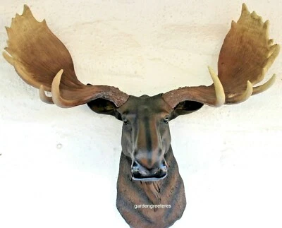 Estatueta de cabeça de alce para montagem na parede MOOSE HEAD - Imagem 1 de 4