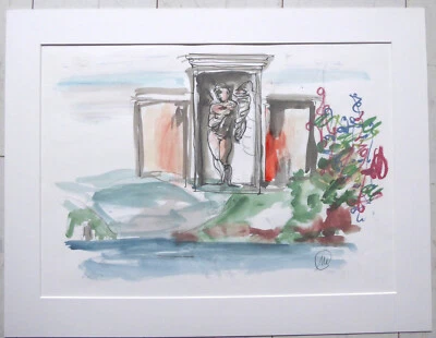 MARKUS LÜPERTZ - "BLICK IN DEN PARK" - FARBLITHOGRAFIE - Bild 1 von 3