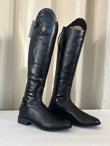 Ovation Damen schwarz Sofia Grip hoher Reitstiefel Größe 6 - Bild 1 von 8
