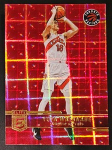 Yuta Watanabe 2021-22 Donruss Elite ASIA HYPER RED PARALLEL Insert Card SP no.59