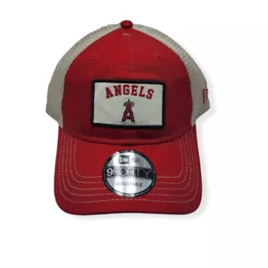 New Era Los Angeles Angels of Anaheim 9Forty Trucker B1 Adjustable Snapback Hat - Picture 1 of 6