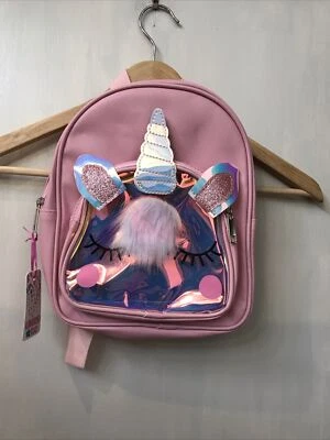 Mini mochila limitada holograma unicórnio (10" x 8" x 4") nova com etiquetas - Imagem 1 de 3