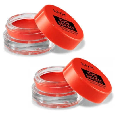 Pack of 2 NYX Vivid Brights Creme Colour Eye Colors, Cyberpop VBCC05 - Image 1 of 4