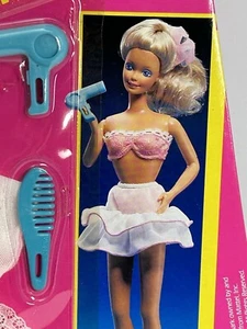 Barbie Dreamwear set bambola Mattel sotto vestiti asciugacapelli teddy nuovo vintage anni 80 - Foto 1 di 19