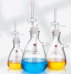 250ml-5000ml Glass Buffer Bottles Anti-Backflow Decompression Lab Glassware - Picture 1 of 6