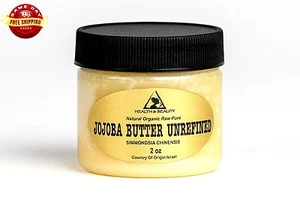 JOJOBA BUTTER UNREFINED ORGANIC by H&B Oils Center VIRGIN RAW PURE 2 OZ - Picture 1 of 12