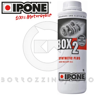 1L IPONE BOX2 OLIO CAMBIO MOTO 2T MANUALE MOTORE TRASMISSIONE FRIZIONE SEMISINT
